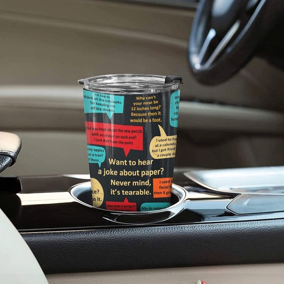 NIB “Dad Jokes” 20 Ounce Hot & Cold 20 Ounce Beverage Tumbler - Picture 4 of 6